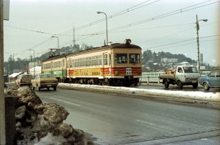 福井駅近くでの福井鉄道